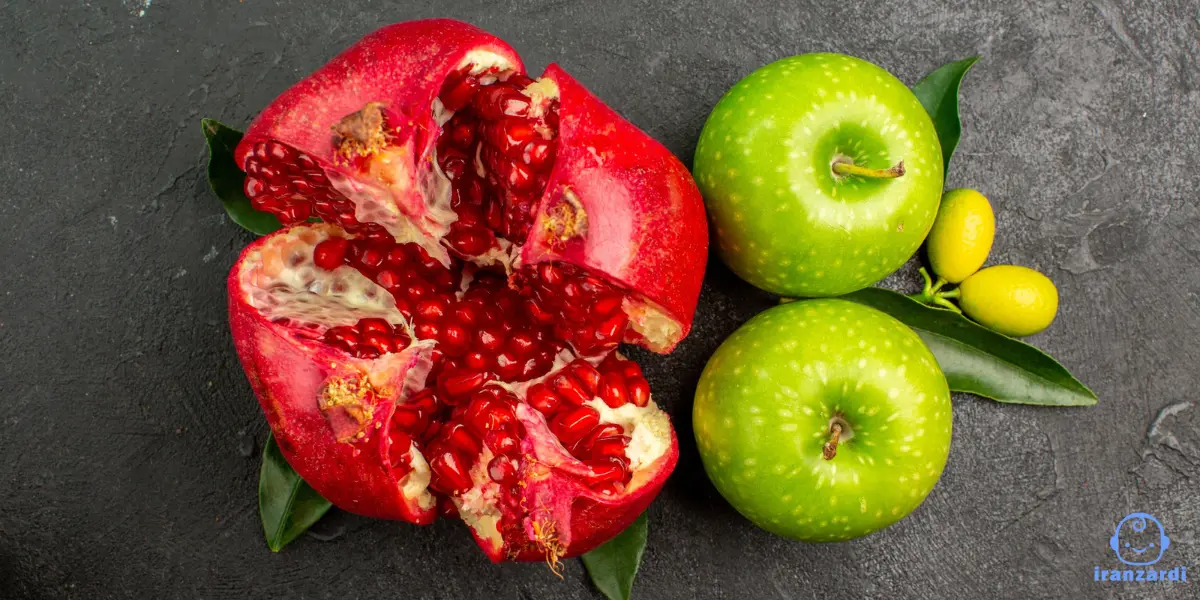 انار و سیب سبز آنتی اکسیدان هستند و برای خون سازی مفیدند.